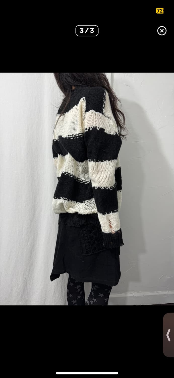 pneumarie 빈티지 스트라이프 니트 상품이미지2