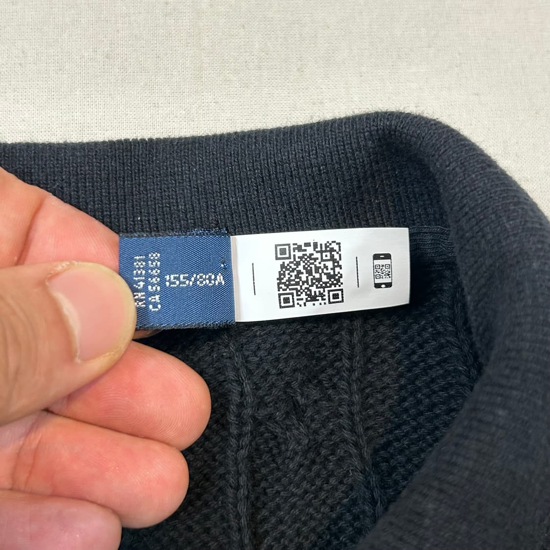 XS) 폴로 랄프로렌 블랙 케이블 니트 원피스 신형 큐알탭 상품이미지7