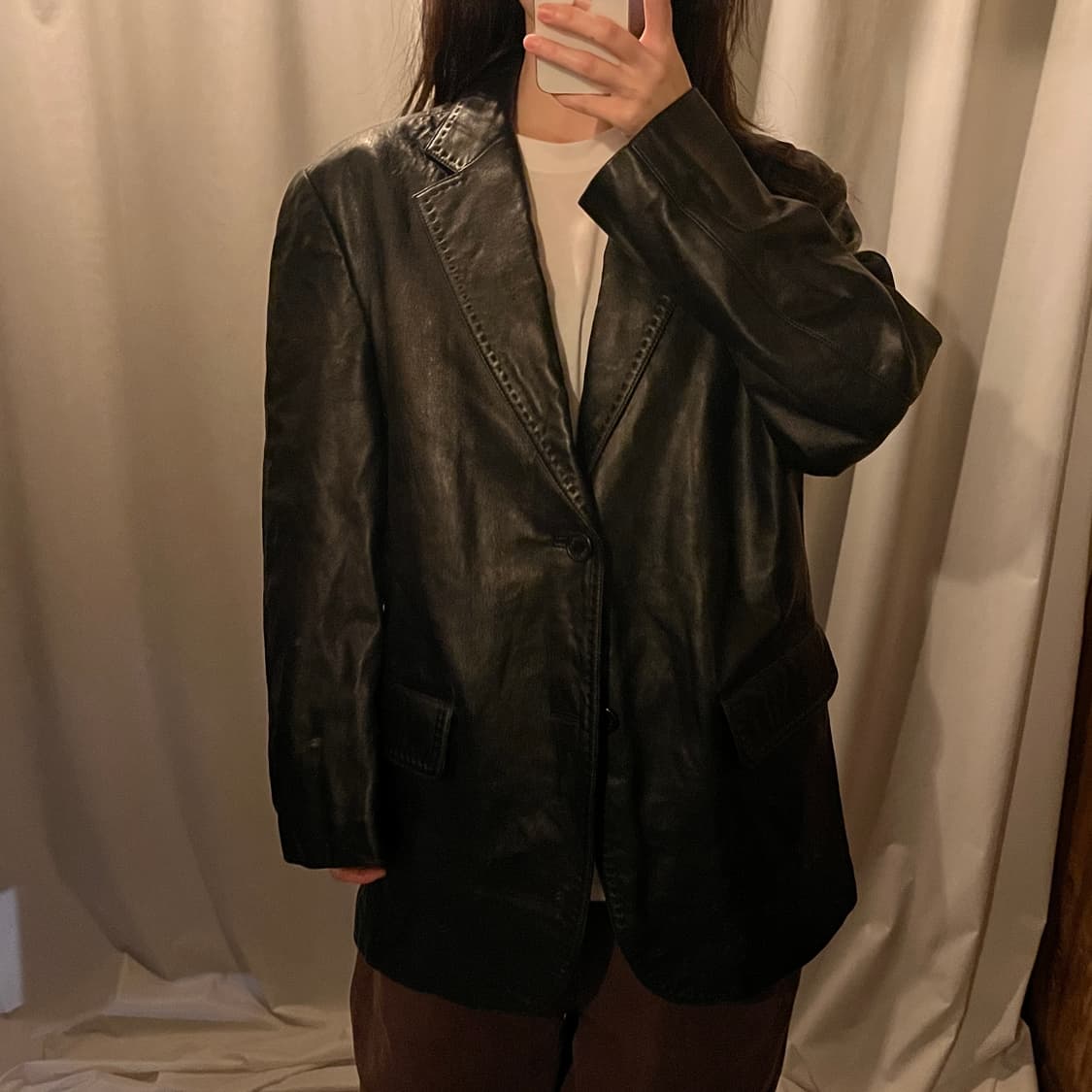 양가죽 블레이저 자켓 상품이미지2