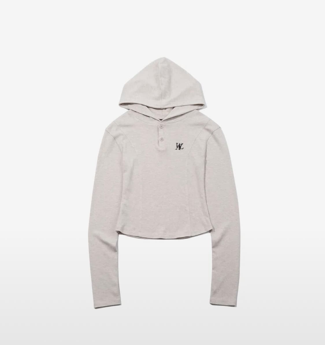 우알롱 Slim soft warmer hood T-shirt - OAT  상품이미지1