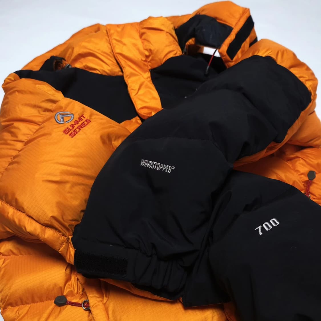 노스페이스 700 뉴써밋 구스다운 패딩 자켓 오렌지 상품이미지5