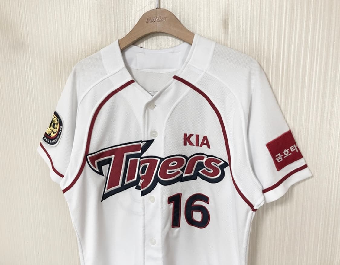 KBO 위팬 기아타이거즈 올드 홈유니폼/져지 100 #16 김주찬 상품이미지5