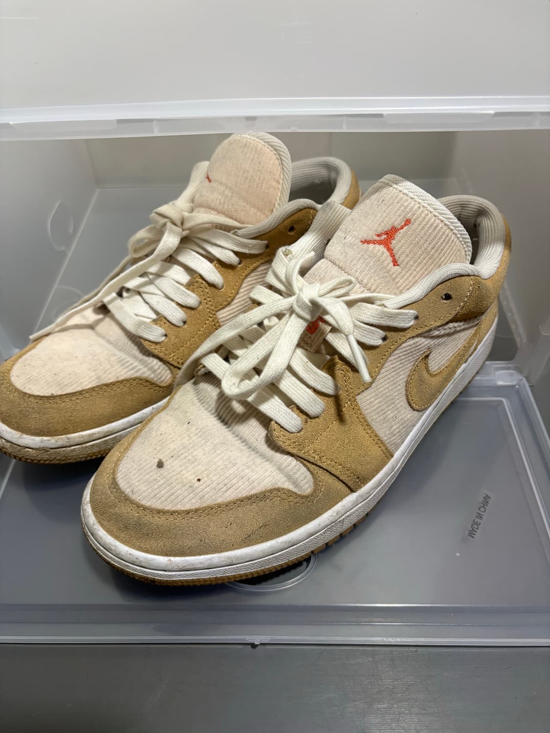 조던 1 로우 코듀로이 탄 상품이미지1