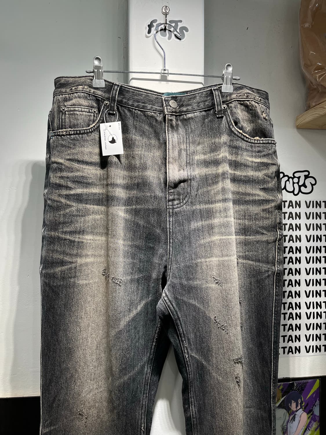 언더마이카 24FW WRINKLED WASHED FLARE JEANS 상품이미지4