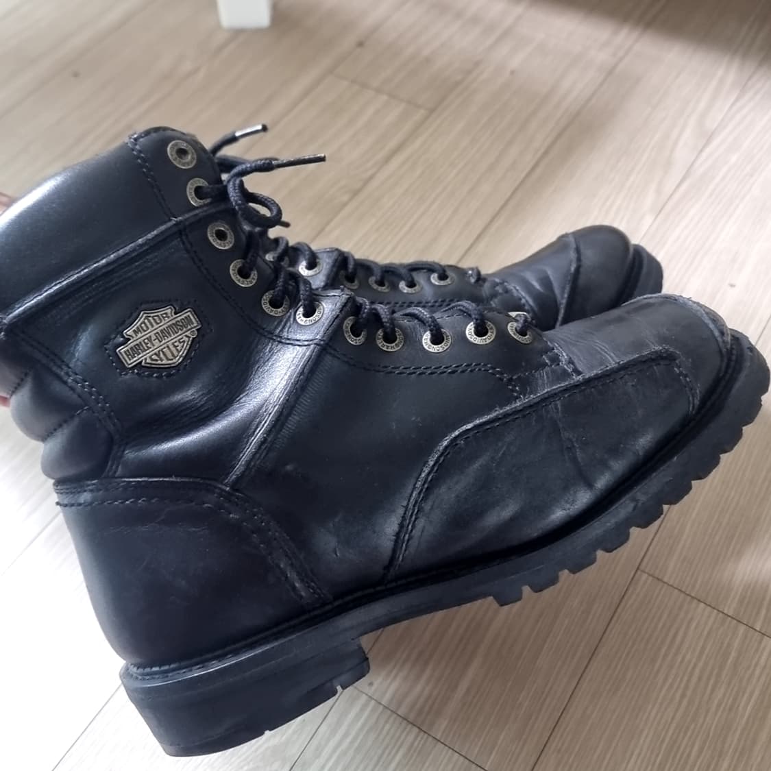 할리데이비슨 블랙 가죽 부츠(280) 상품이미지3