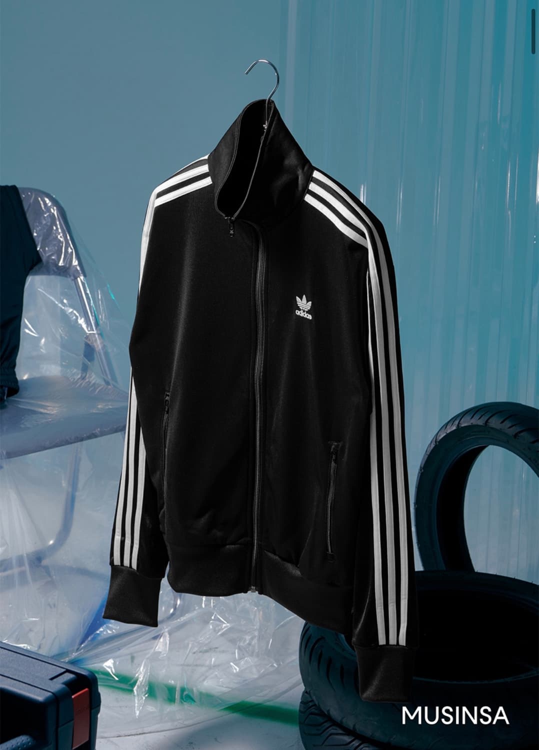 [새상품] M) 아디다스 파이어버드 트랙탑 블랙 상품이미지1