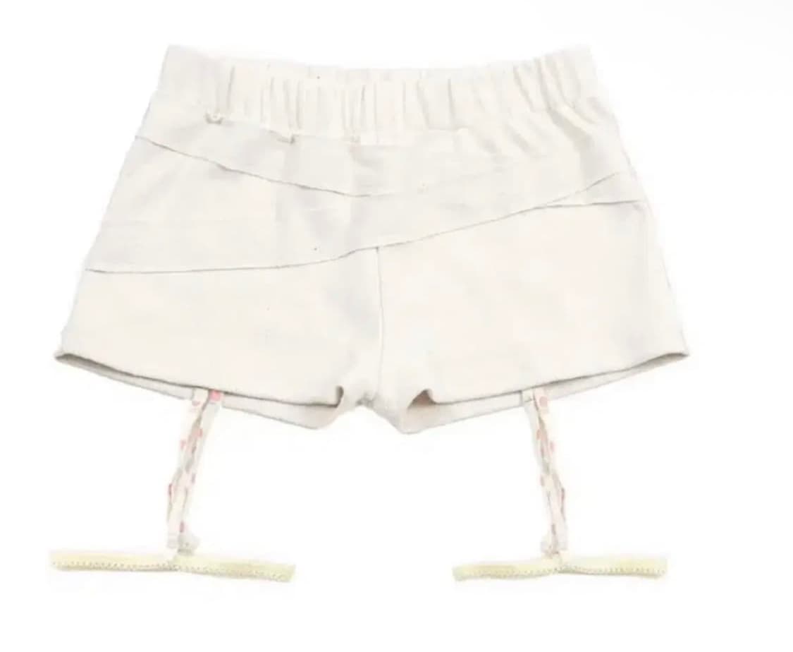 구해요)) 오스하이 가터 쇼츠 베이비옐로우 상품이미지1