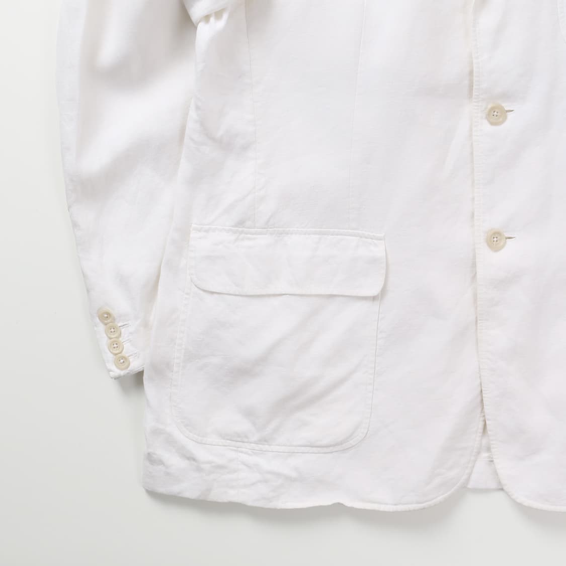폴로 화이트 3B Linen100 스포츠 자켓  상품이미지3