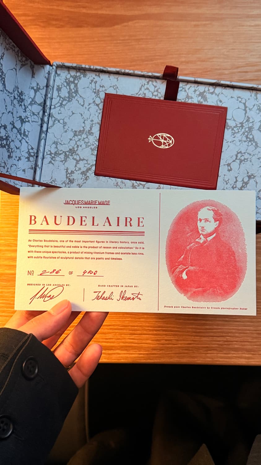 자크마리마지 보들레르 앤틱골드 안경테 상품이미지7