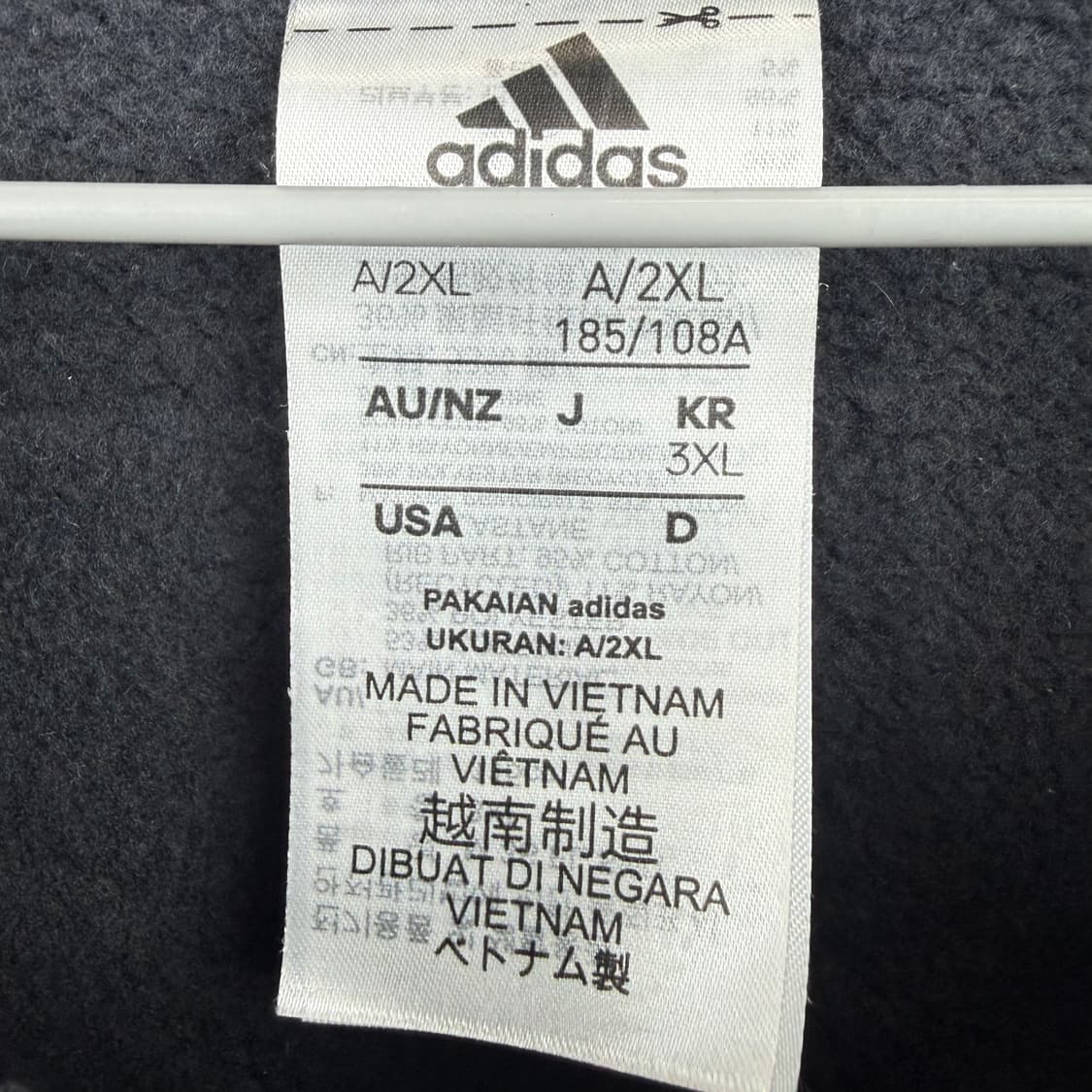 (3XL) 아디다스 삼선 맨투맨 블랙 상품이미지3