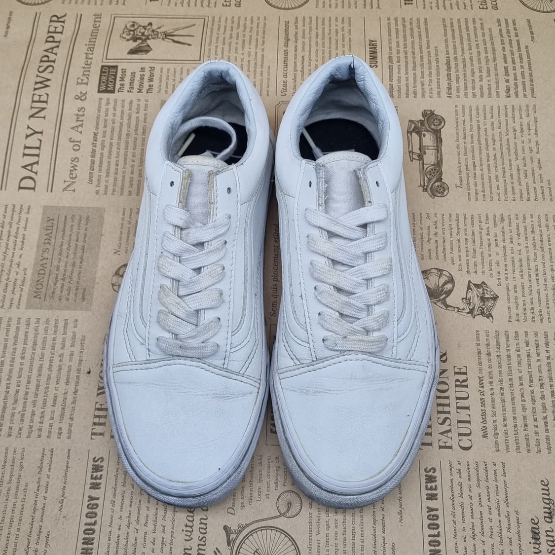 반스 올드스쿨 레더 여성스니커즈235  상품이미지2