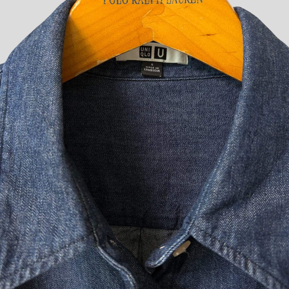 (여성S)유니클로U 오버사이즈 데님셔츠 상품이미지3