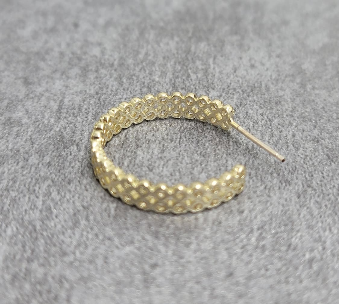 pave tennis earrings 상품이미지6