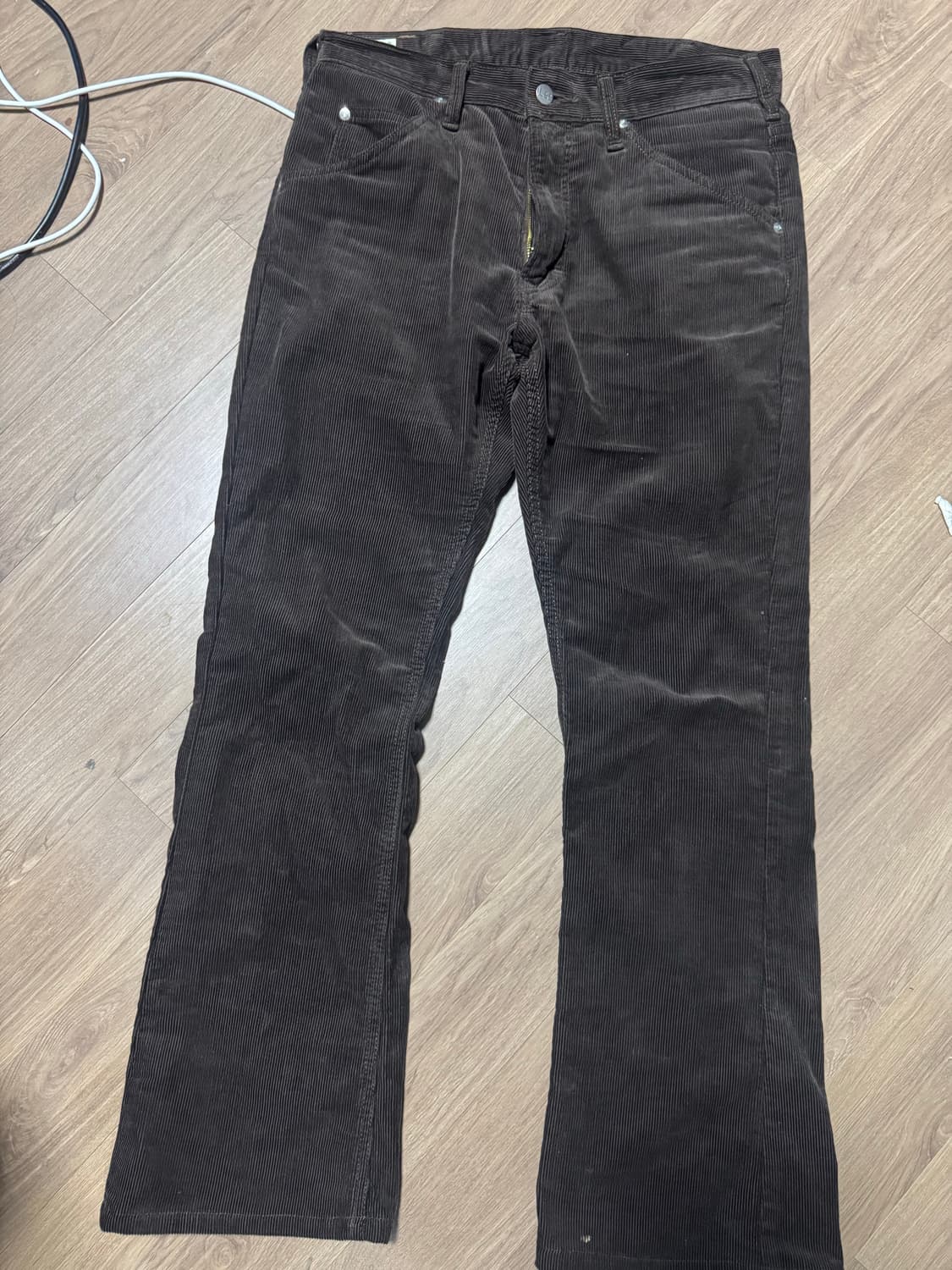 Lee 코듀로이 부츠컷 M 다크브라운 상품이미지1