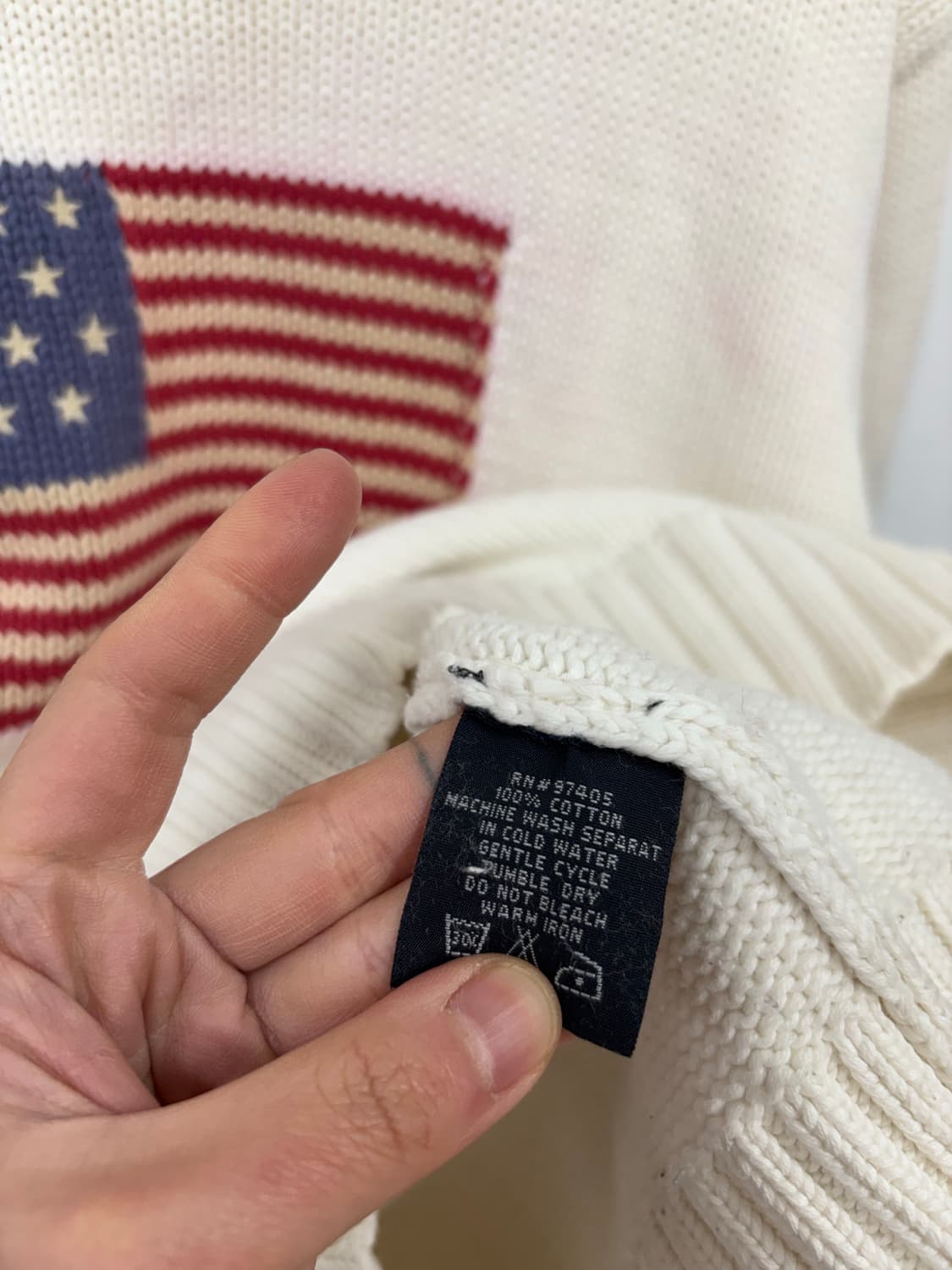 폴로랄프로렌 진스 성조기 울 니트 상품이미지6