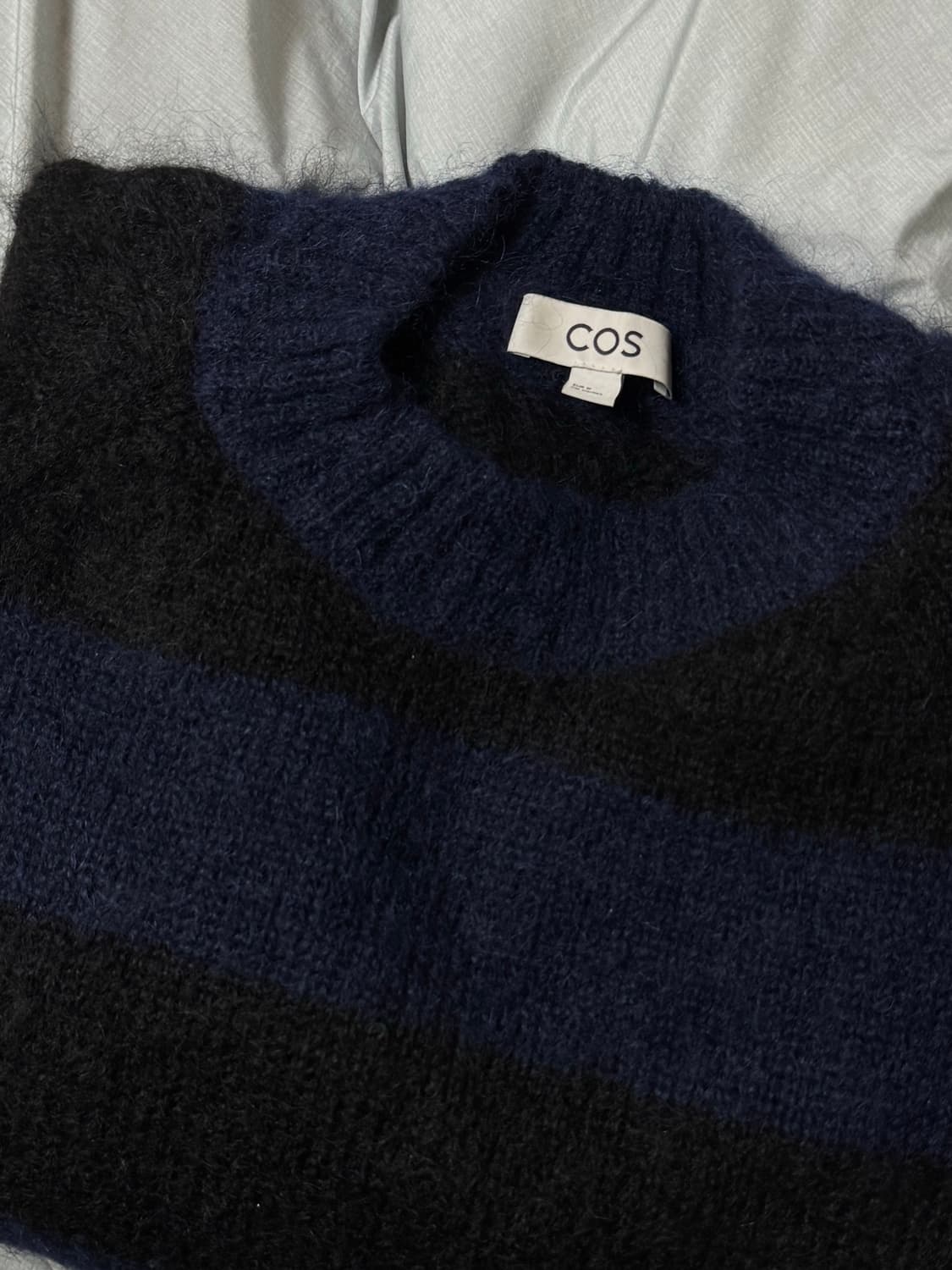 COS 코스 스트라이프 모 100 니트M 남녀가능 상품이미지1