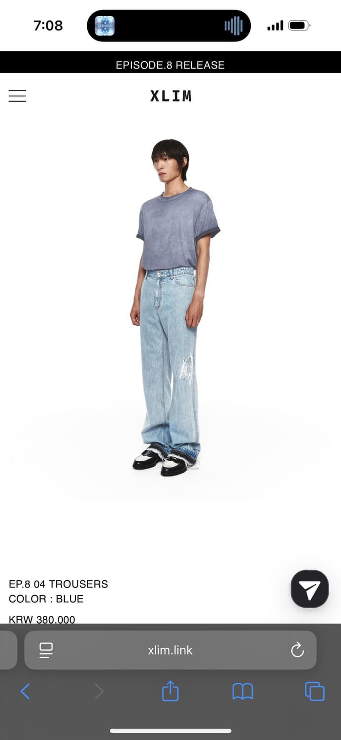 Xlim ep8 04 trousers XL size 상품이미지1