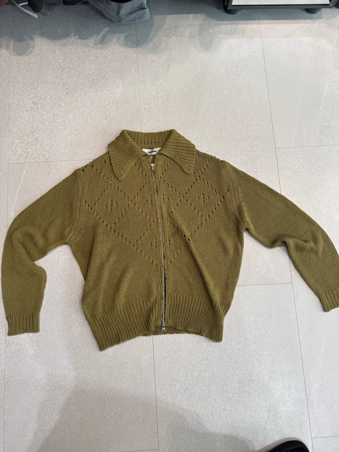 알렌느 니트 집업 가디건 1사이즈 상품이미지1