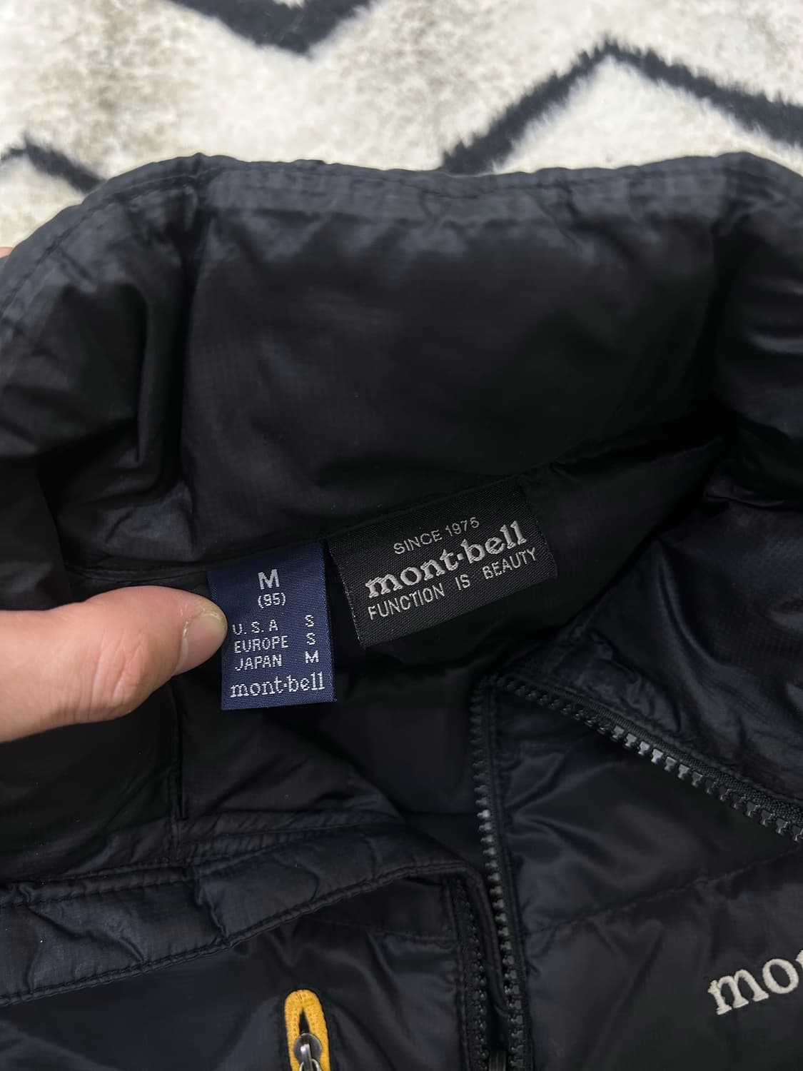 [M]몽벨 고프코어 경량 구스 후드 자켓/블랙 상품이미지5