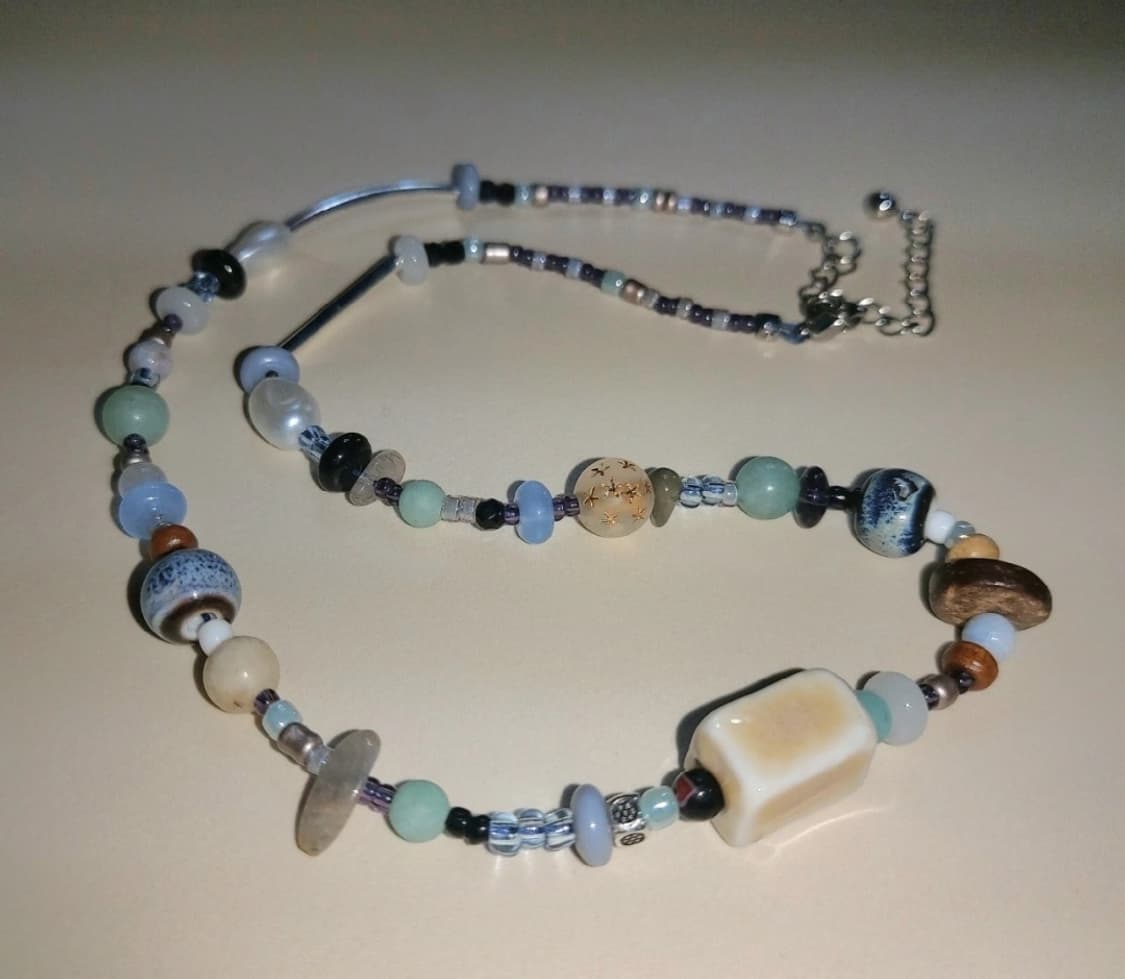 핸드메이드 비즈 목걸이 상품이미지1