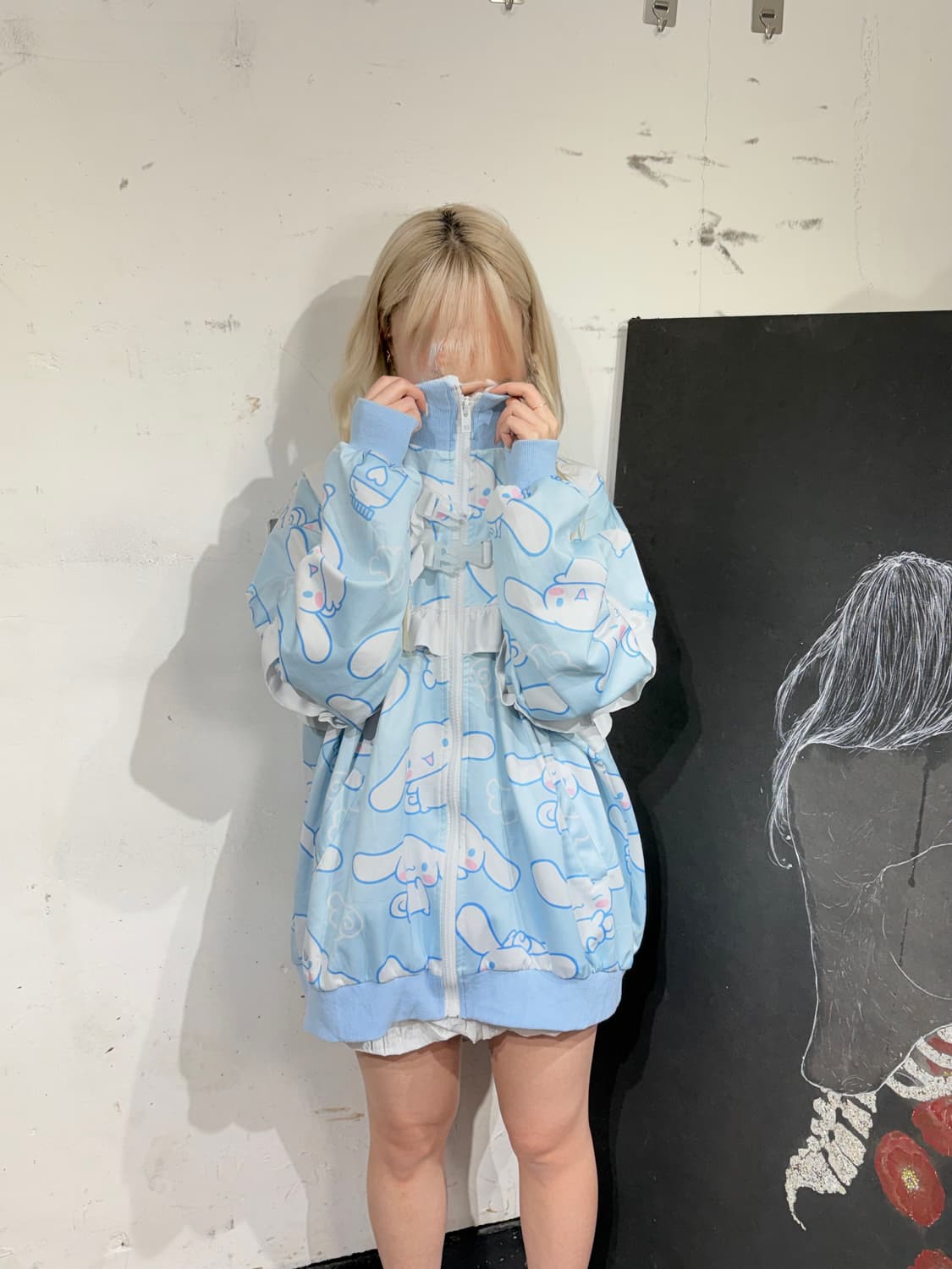 Acdcrag X 산리오 시나몬롤 천사계 지뢰계 갸루 집업 자켓 상품이미지2