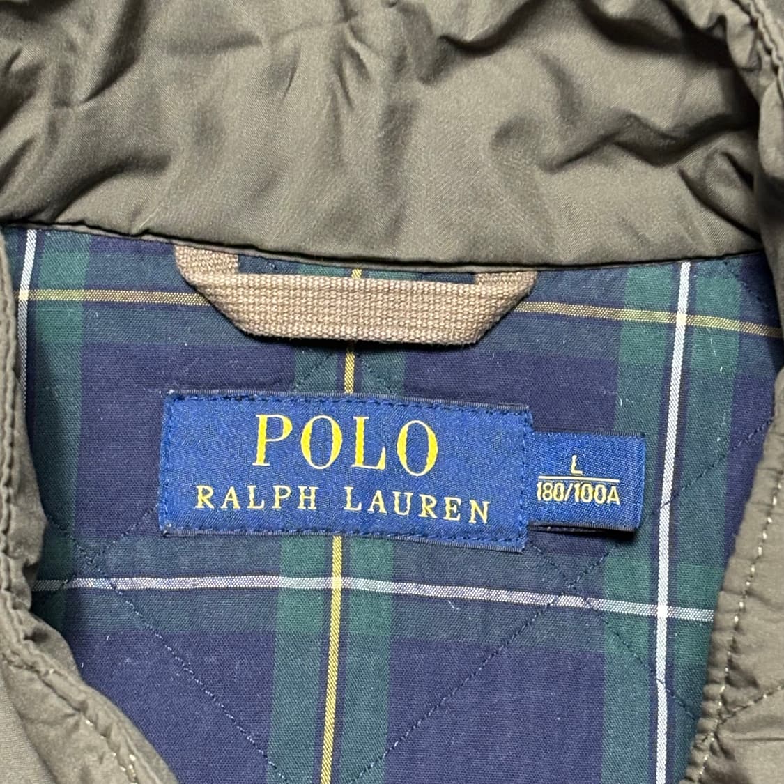 Polo Ralph Lauren 카키 퀼팅 자켓 상품이미지3