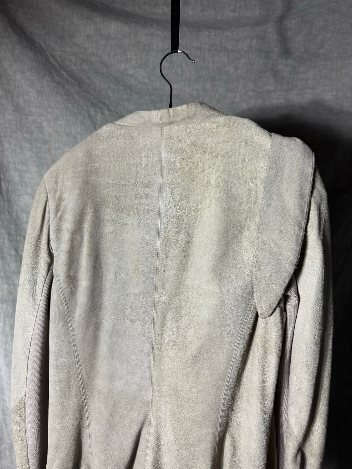 Rick Owens Draped Leather Jacket 상품이미지8