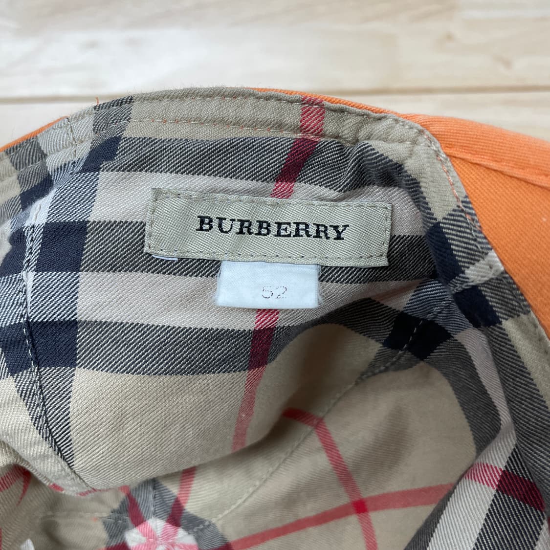 버버리 오렌지 볼캡 52(W) 상품이미지4