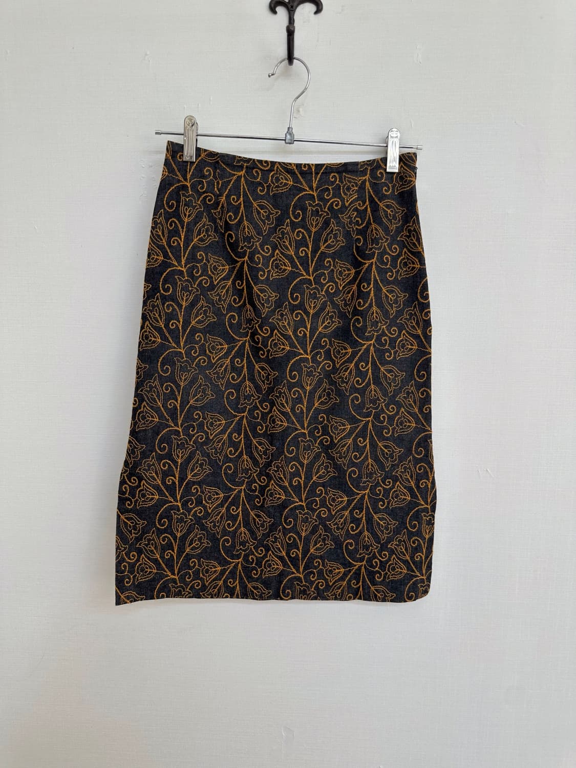 embroidery denim skirt 상품이미지6