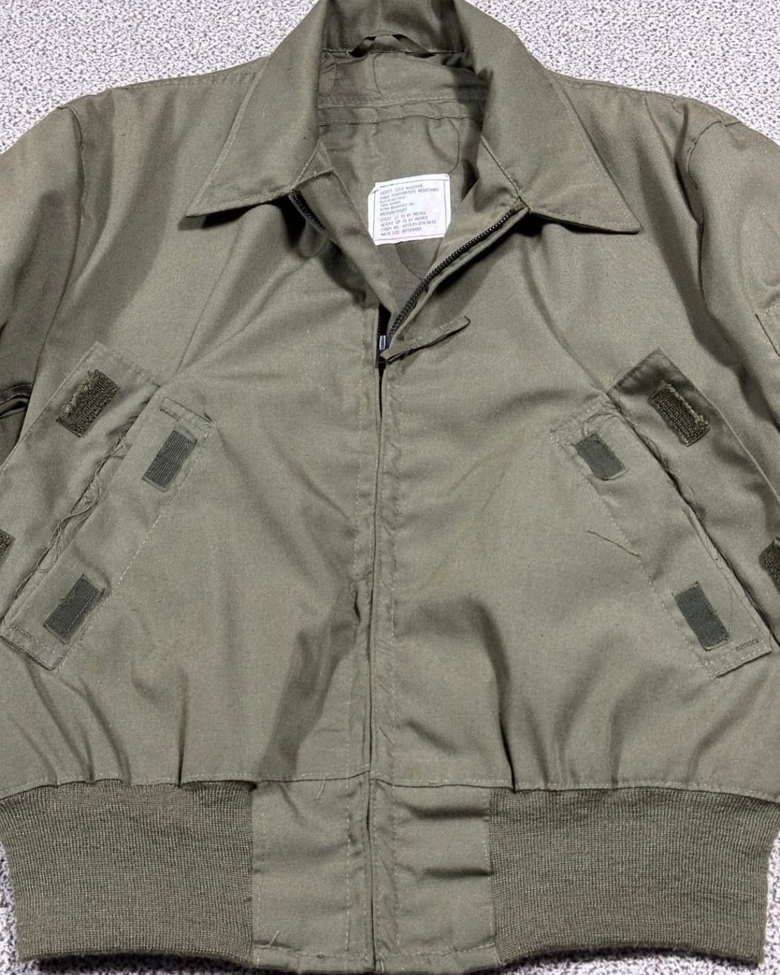 미군 86년 알파인더스트리 cvc탱커자켓 민트급 상품이미지7