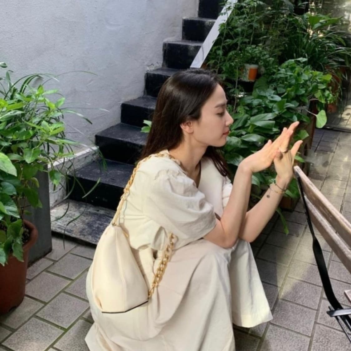 루에브르 삭 드 트롬펫 트럼펫 가방 스몰 아이보리 상품이미지6