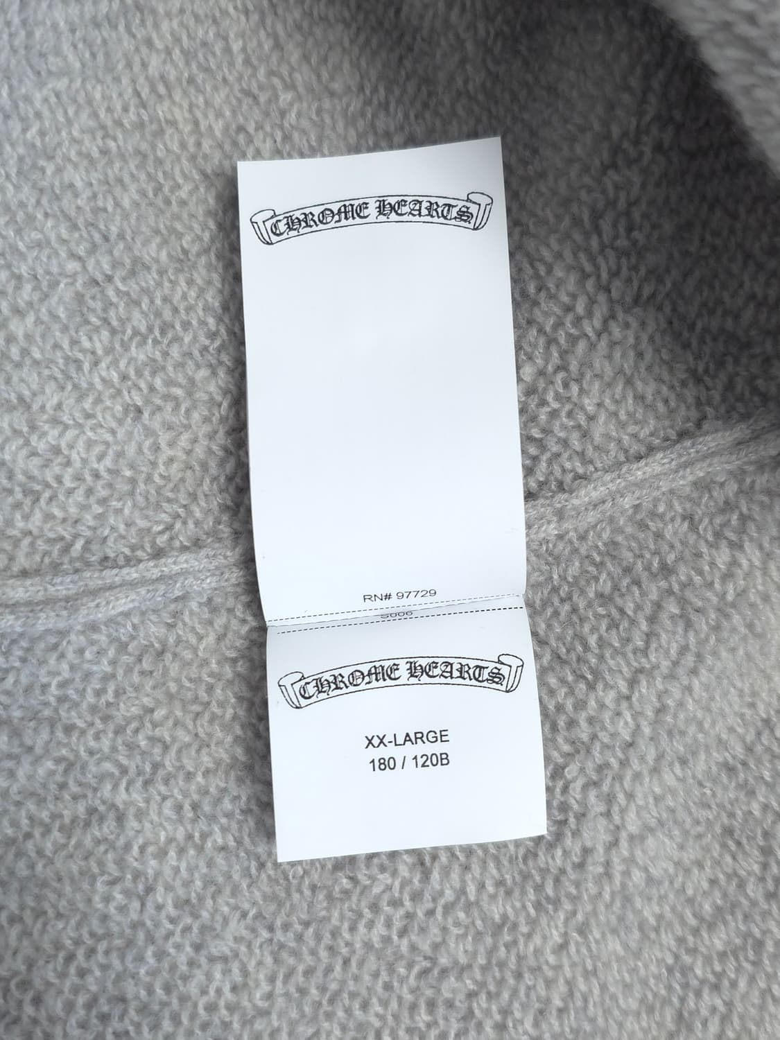 [XXL] 크롬하츠 레터링 자수 캐시미어 니트 그레이 상품이미지8