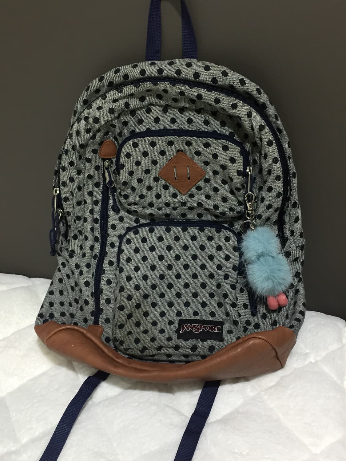 잔스포츠 도트 땡땡이 가방 백팩 상품이미지5