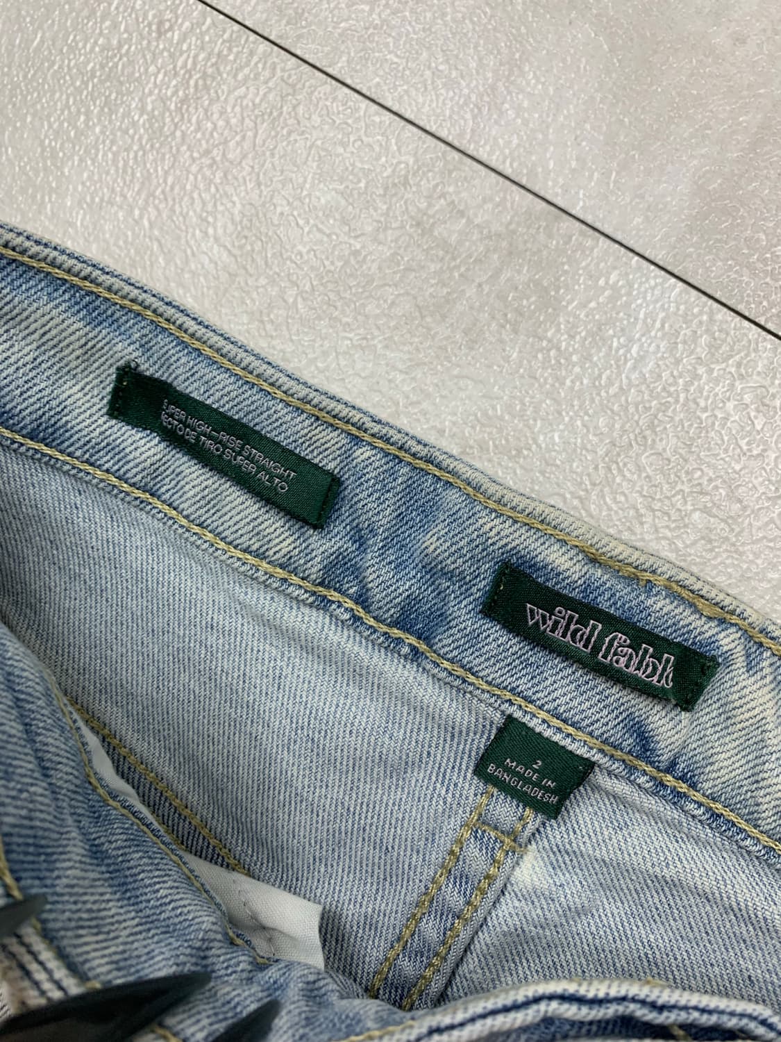 Wild fable 연청 더블니 팬츠 #349 상품이미지5