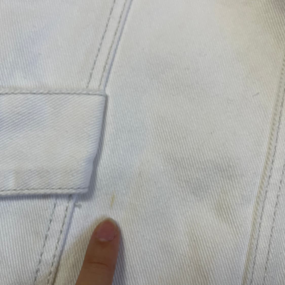 (28) 메종미네드 화이트 카고 카펜더 코튼 팬츠 상품이미지5