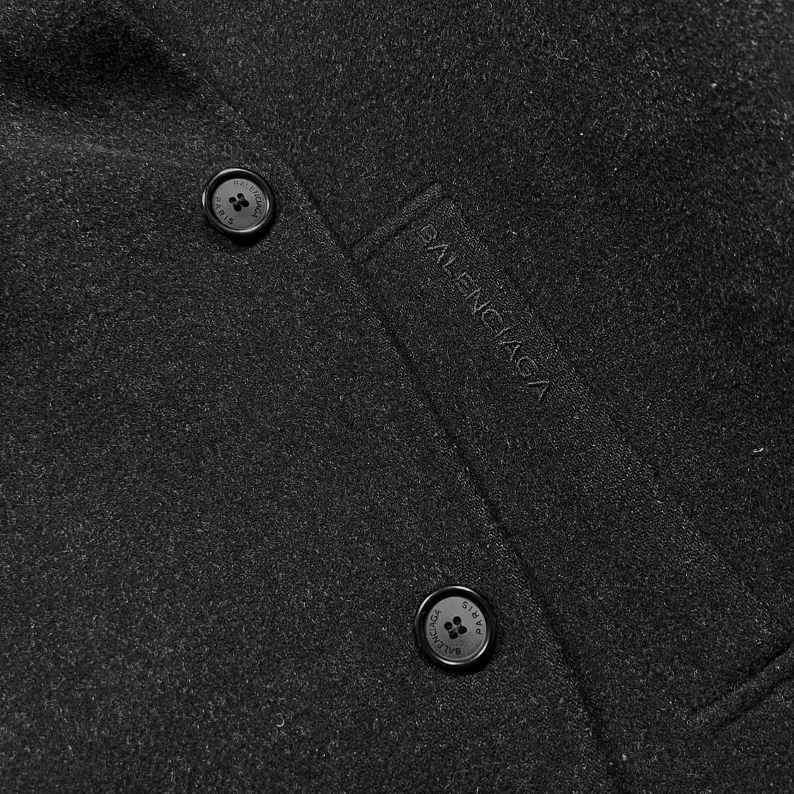 90's 발렌시아가 울 하프코트 자켓 상품이미지3