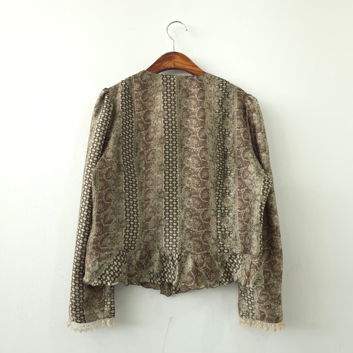 보헤미안 프릴 레이스 블라우스 상품이미지2