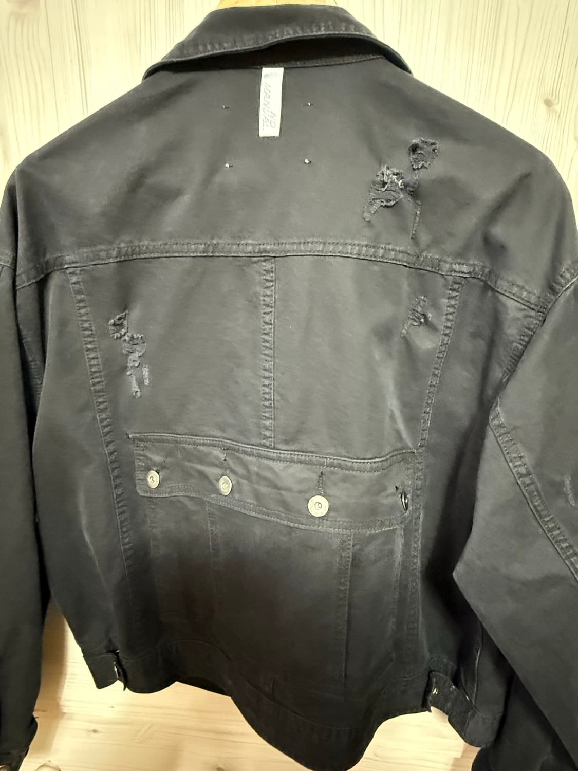 노메뉴얼 lp damaged jacket 블랙 m 판매 상품이미지6