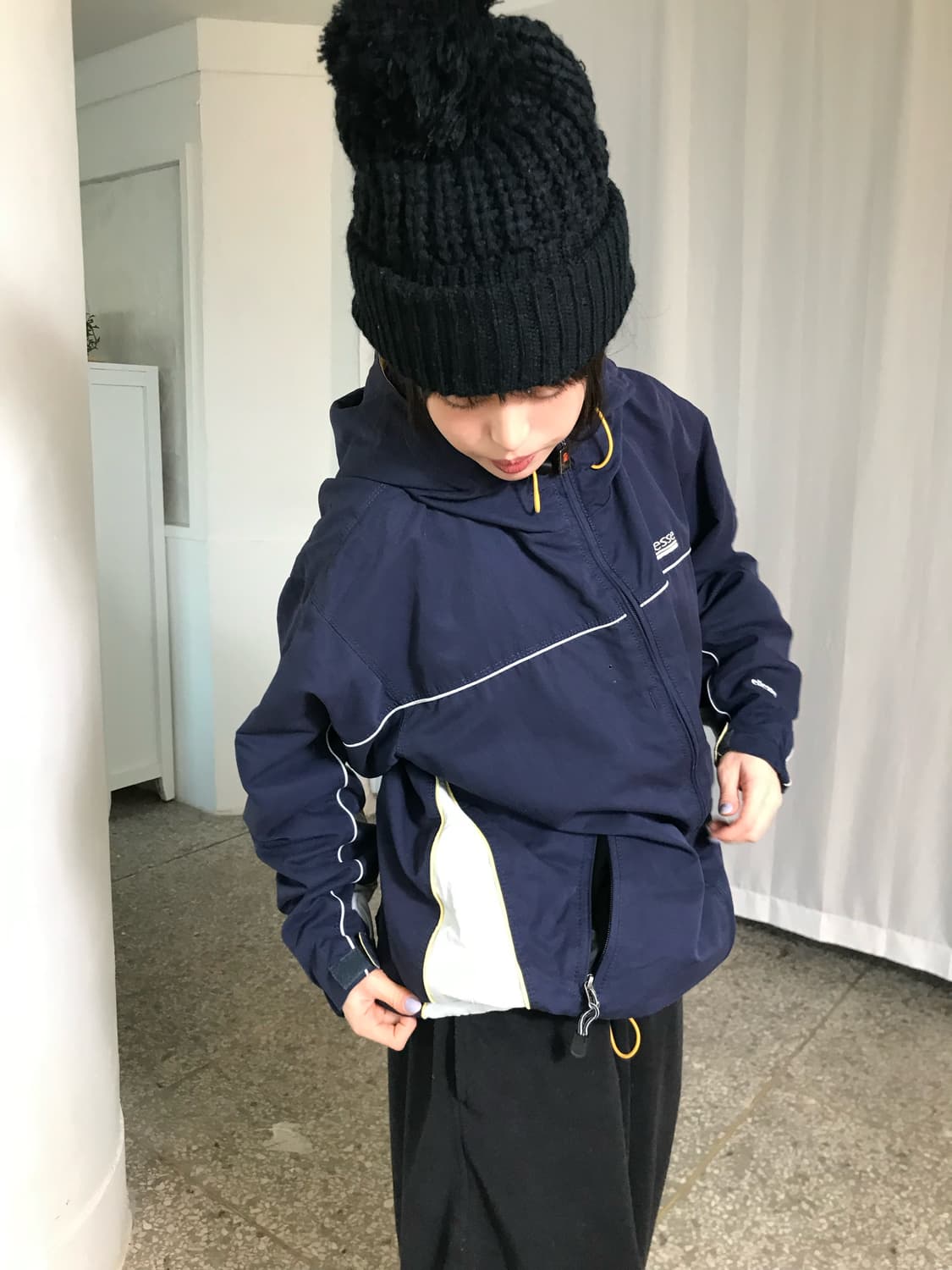 엘레쎄 네이비 트랙 후드 자켓 상품이미지2