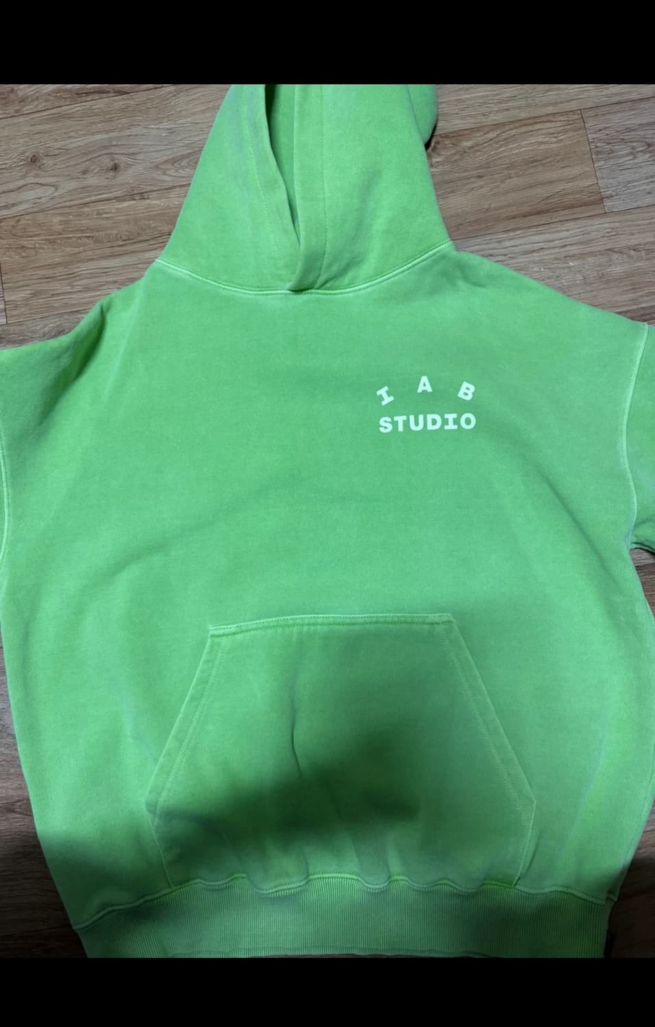 아이앱스튜디오 피그먼트 후드 애플그린 L 상품이미지2