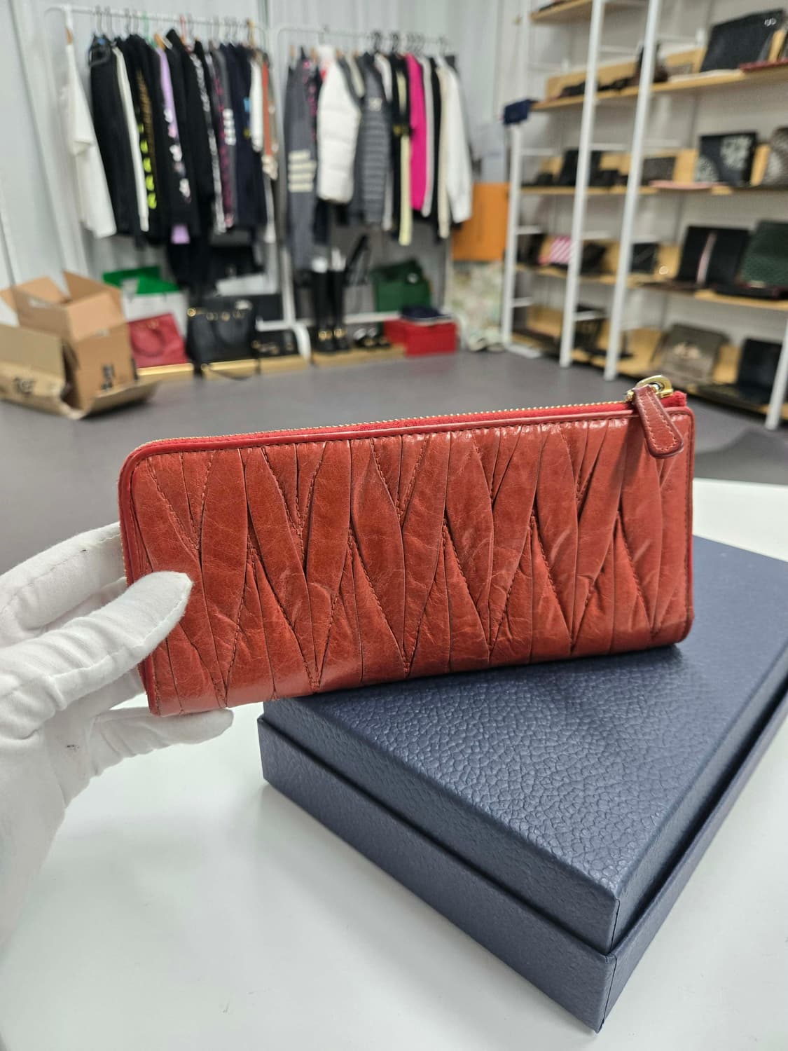 [A급컨디션] 미우미우 마테라쎄 장지갑 상품이미지2