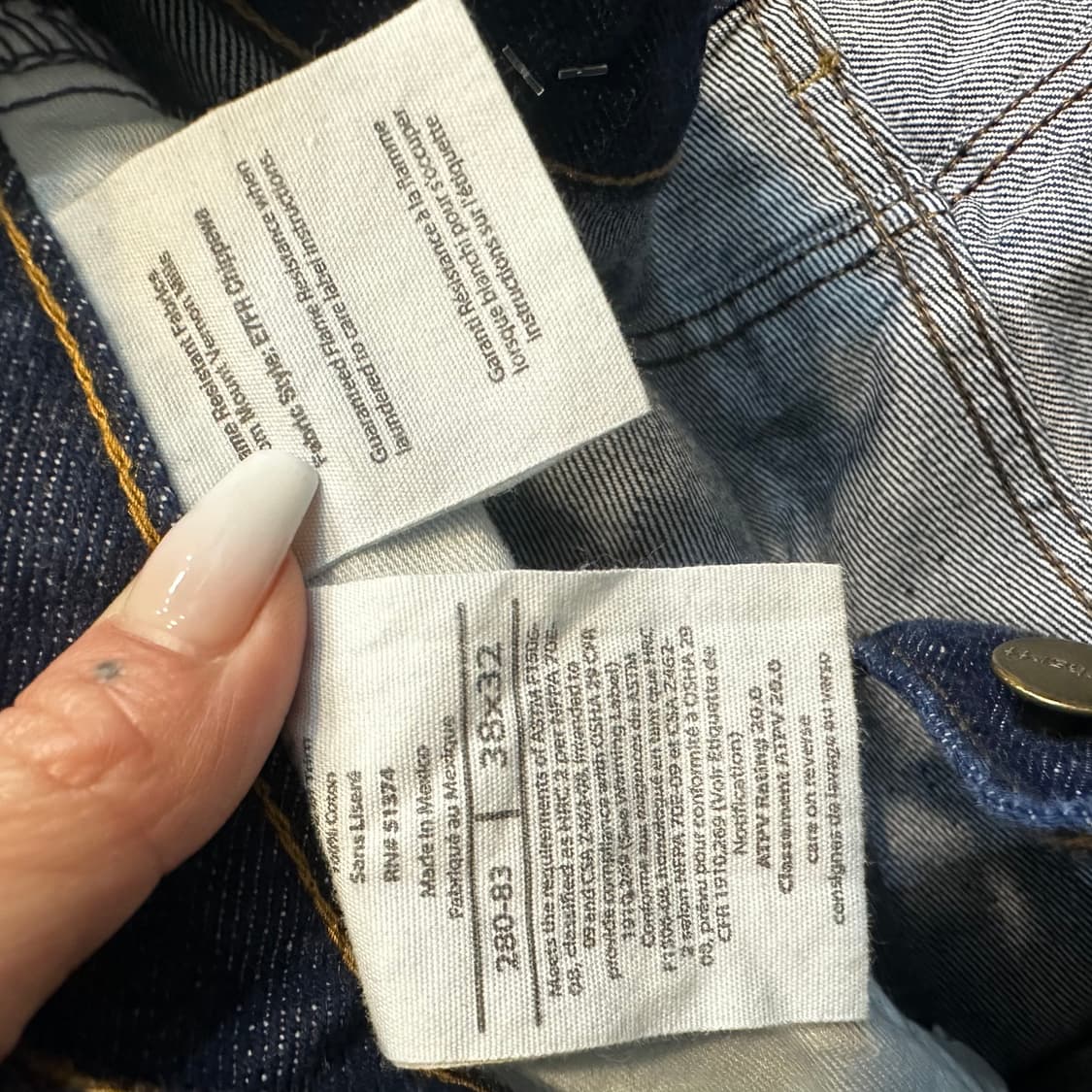 칼하트 FR 데님 팬츠38X32 상품이미지4