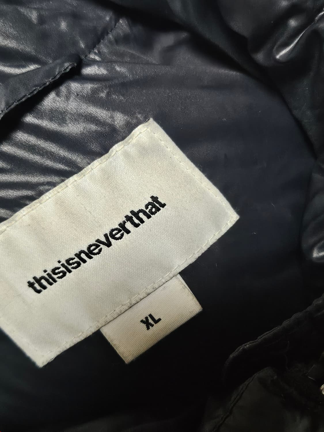 디스이즈네버댓 디네댓 퍼텍스 구스다운 패딩 블랙 XL 상품이미지6