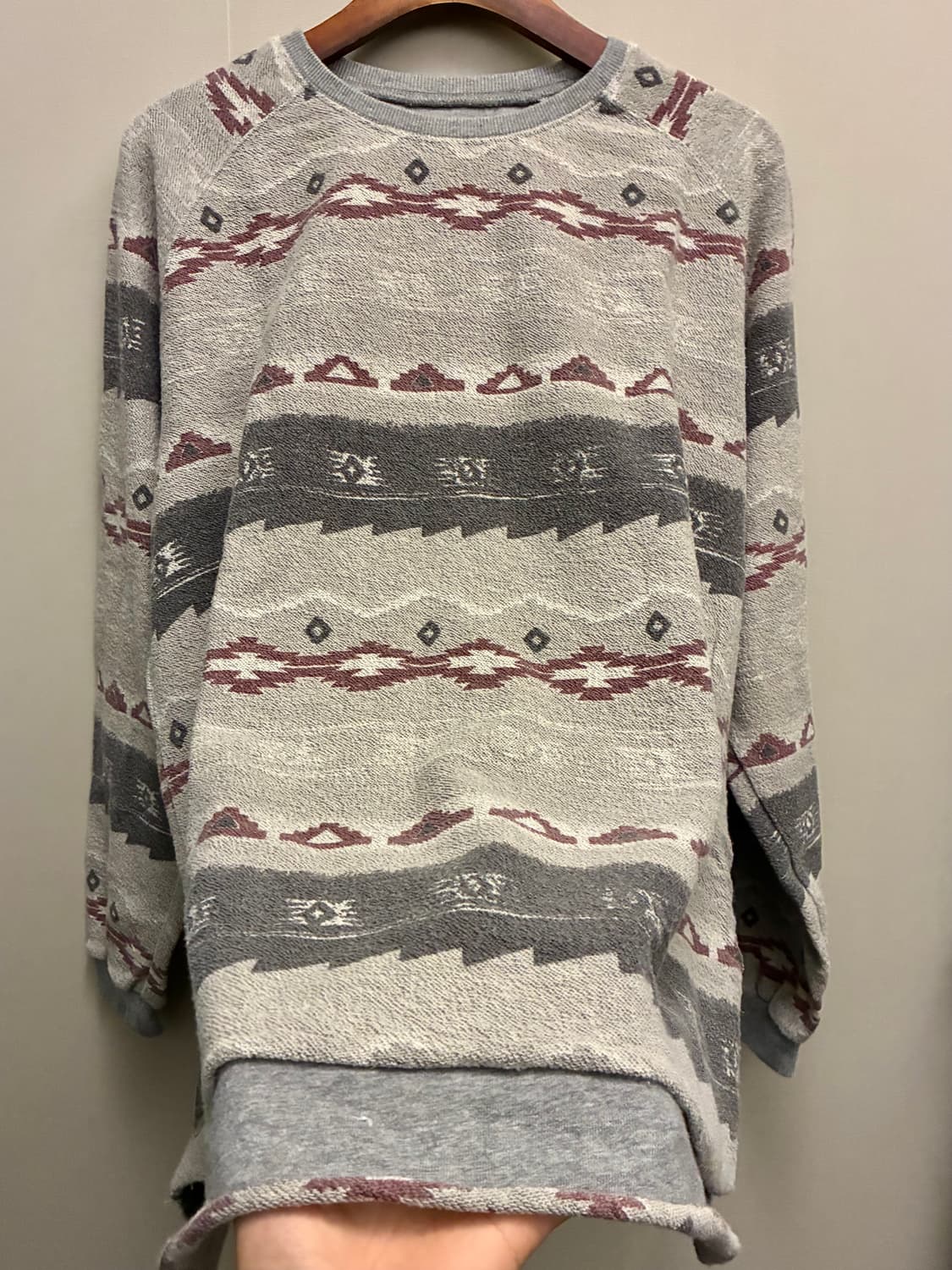 (L)그라미치 테일컷 나바호 아즈텍 롱슬리브 스웻셔츠 그레이 상품이미지5