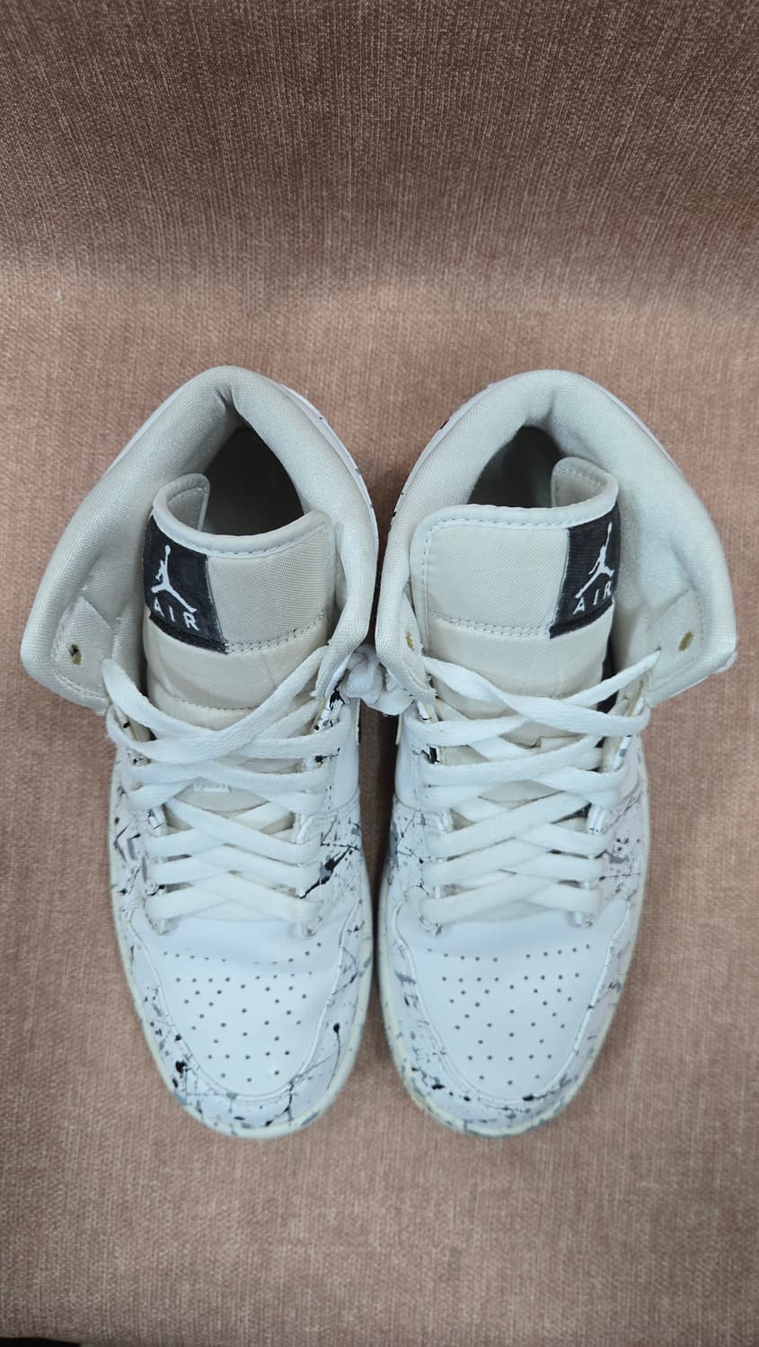 나이키 270mm- 조던1미드 트리플 화이트 커스텀   상품이미지2