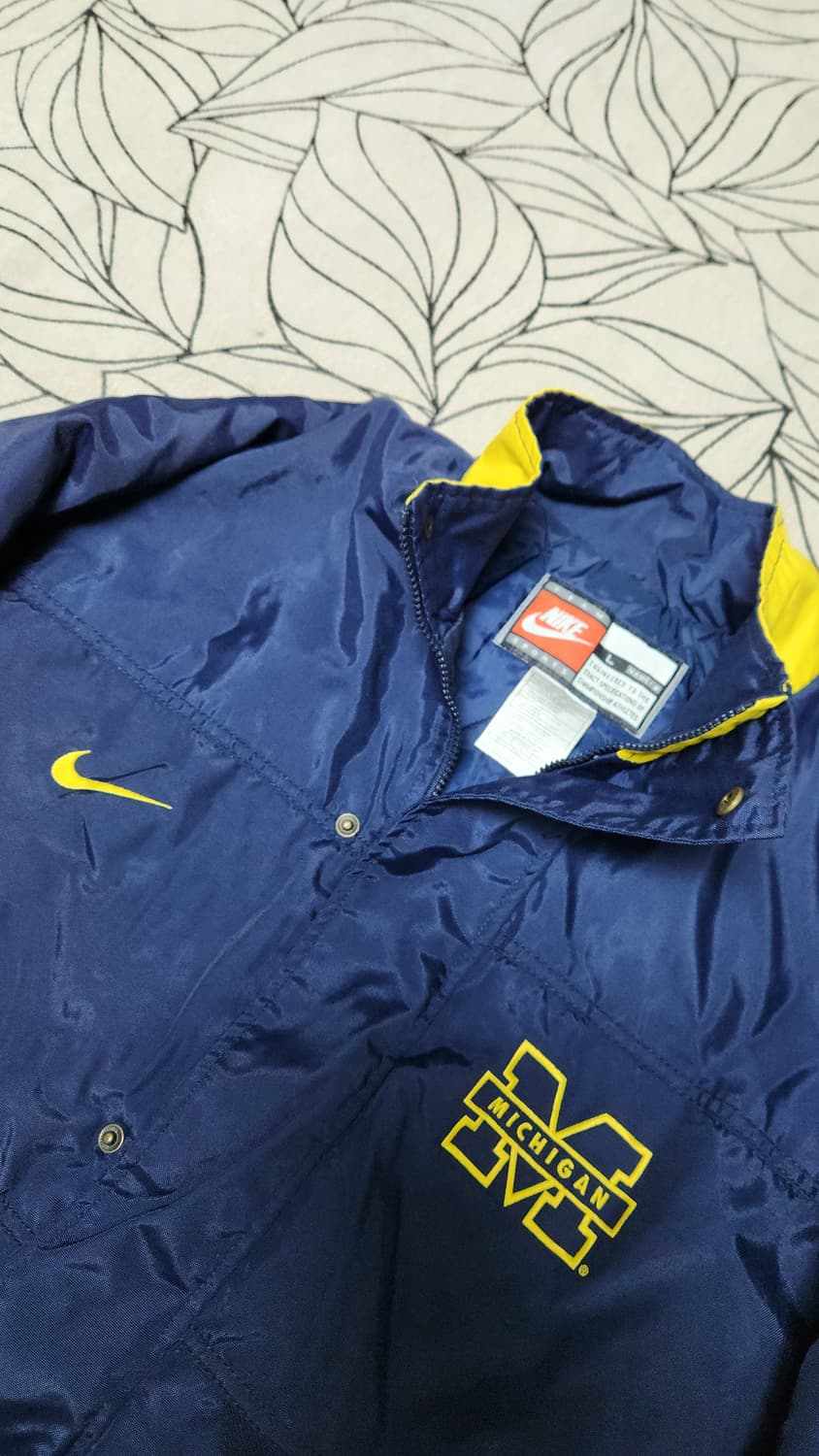 90'S 나이키 미시간 나일론 웜업 누빔자켓 L사이즈입니다 110 상품이미지3