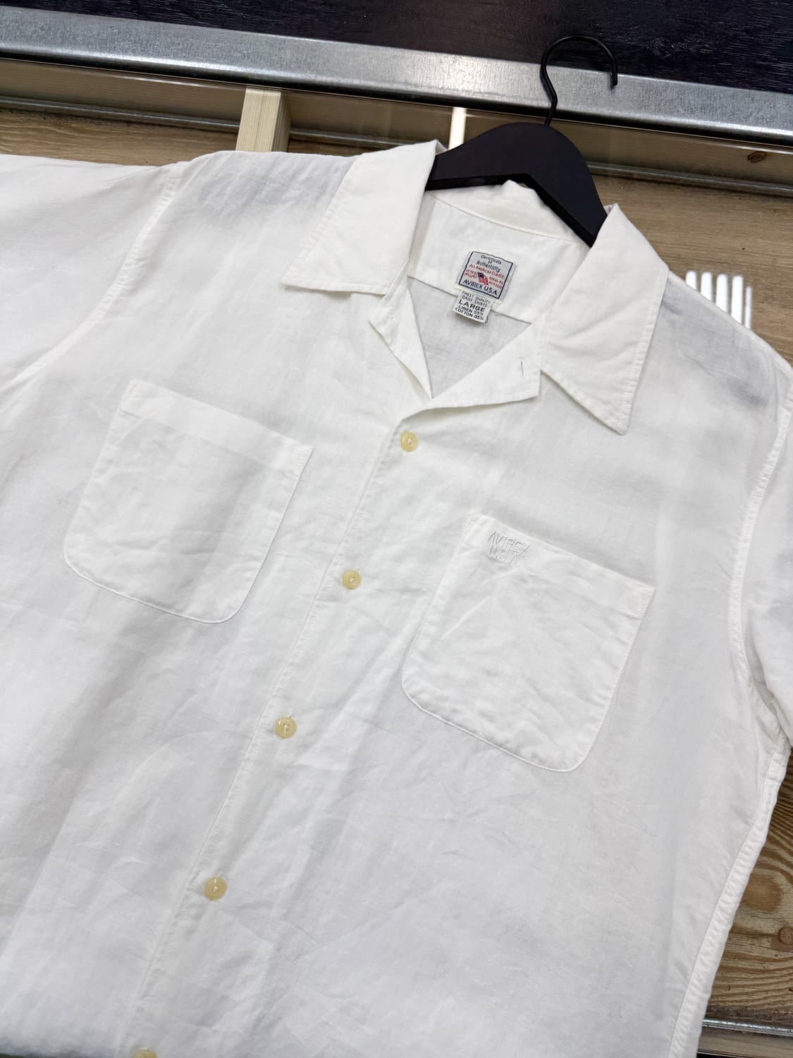 아비렉스 투포켓 리넨 셔츠 상품이미지4