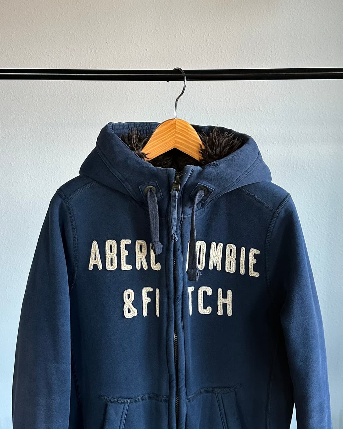 [M]아베크롬비 울프죠 네이비 후드집업 상품이미지4