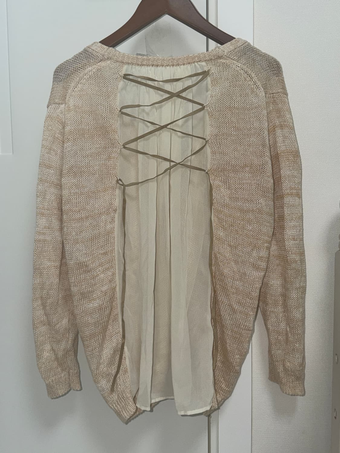 백리본 포인트 레이스 페어리 가디건 상품이미지1