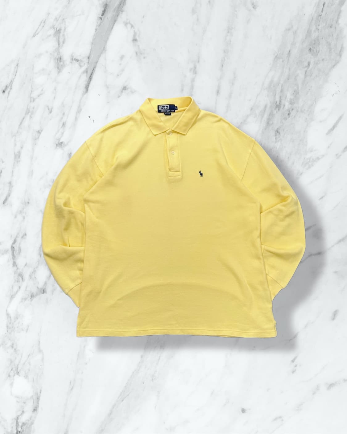 폴로 랄프로렌 옐로우 긴팔 PK 카라티  상품이미지1
